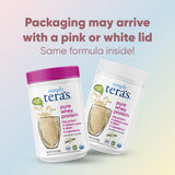 simply-teras protéine vanille, poudre mesurée prête à préparer une boisson rapide et nutritive.