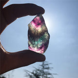 Simurg fluorite brute arc-en-ciel, pierres uniques pour projets lapidaires.