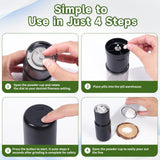 Sinkawa moulin-pilules design compact pour voyage discret.