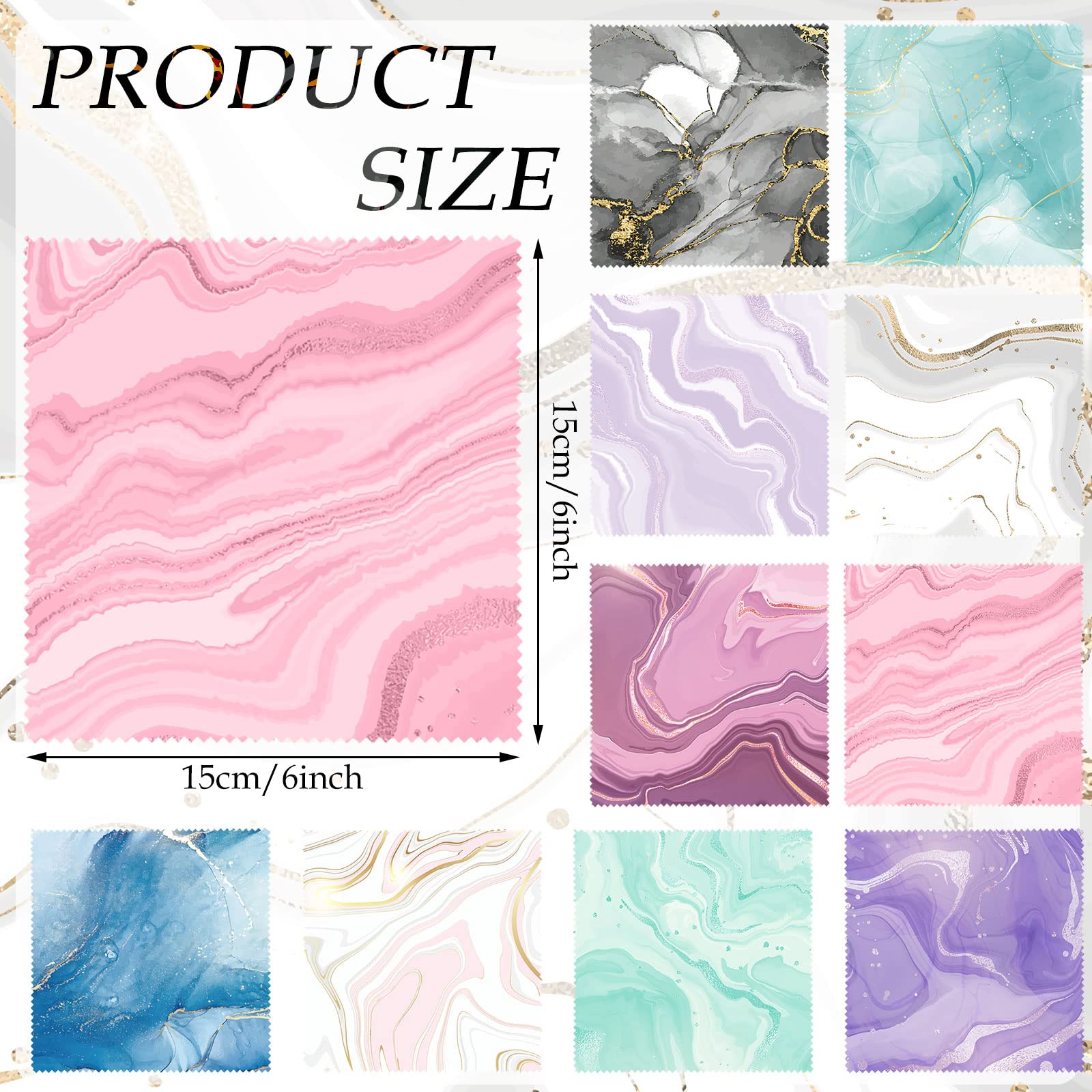 Chiffon microfibre Sinmoe marbre rose utilisation sur écran