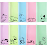 Lingettes Sinmoe microfibre lunettes chat multicolores, nettoyage sans trace