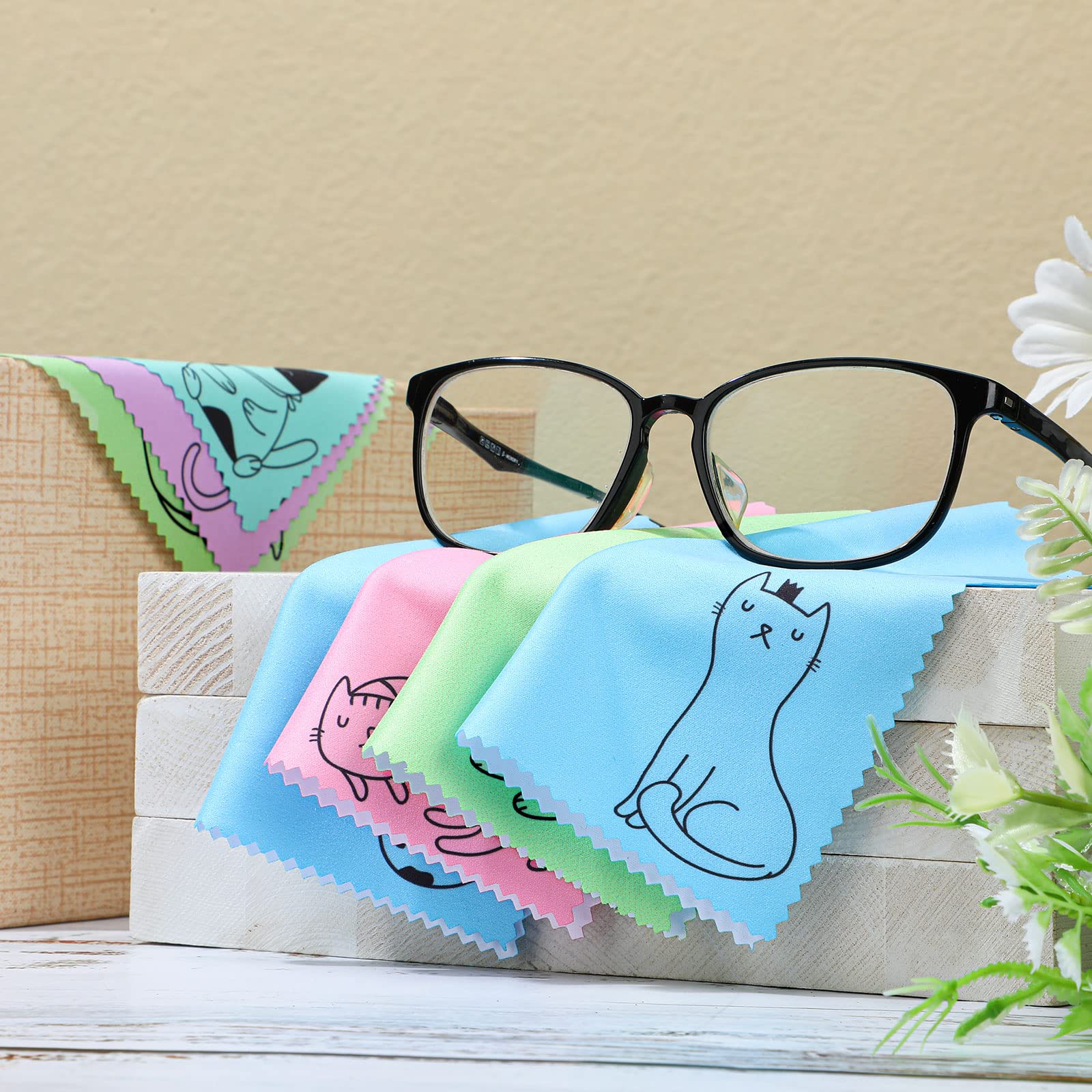 Lingettes Sinmoe microfibre ordinateur chat, écran net et propre