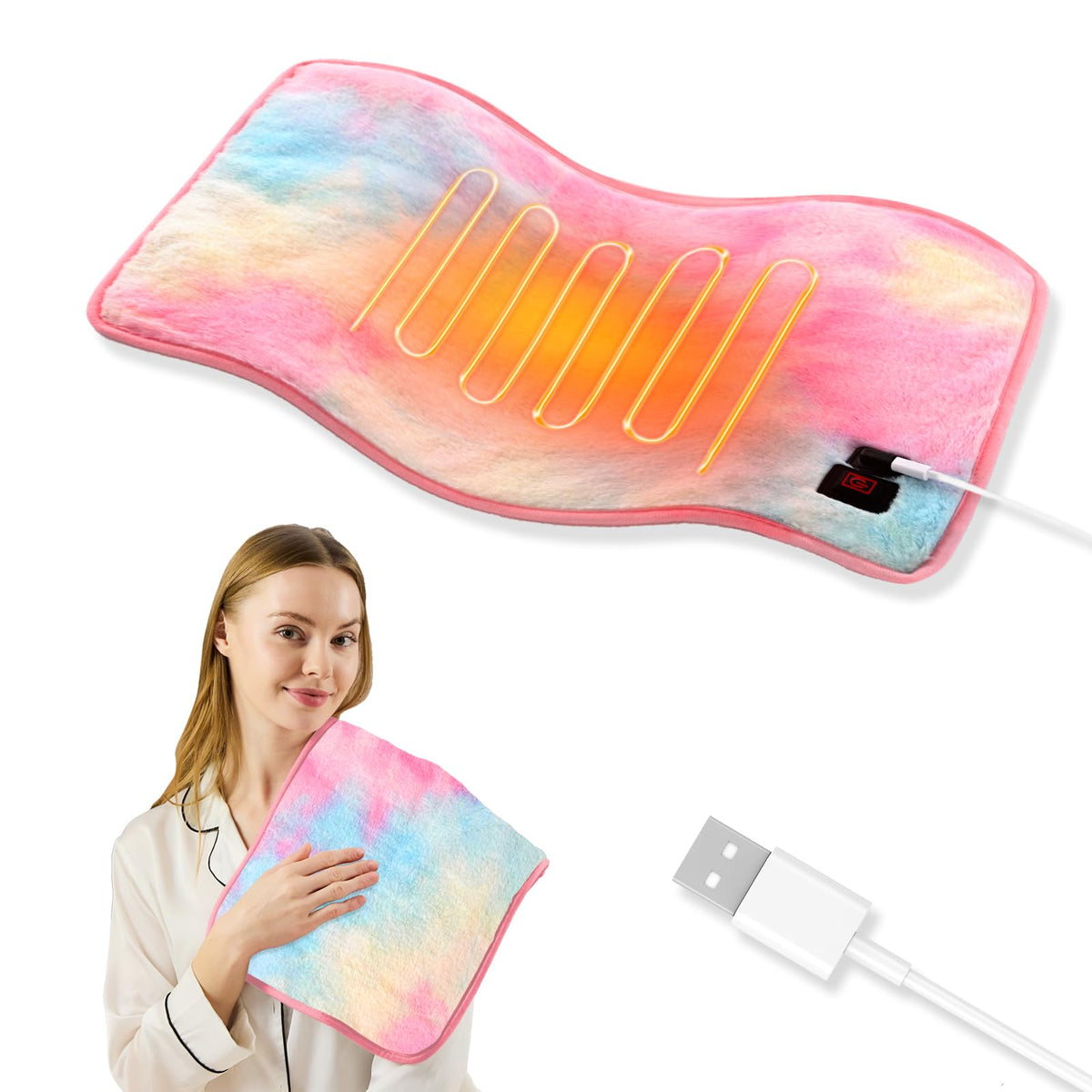 Chauffe-patch USB Sino Salected chaleur portable pour dos et épaules.
