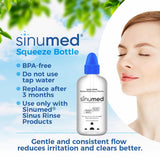SinuMed Bouteille presseur, contrôle précis du flux nasal.