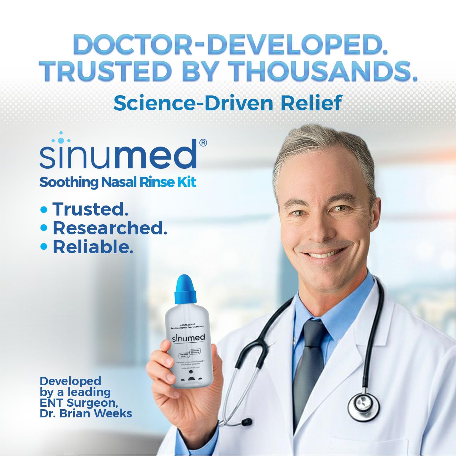 SinuMed Kit rinçage nasal, solution pratique pour le quotidien.