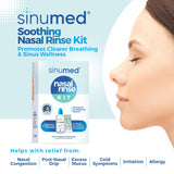 SinuMed Sachets saline 60 sachets, dosage précis pour rinçage doux.