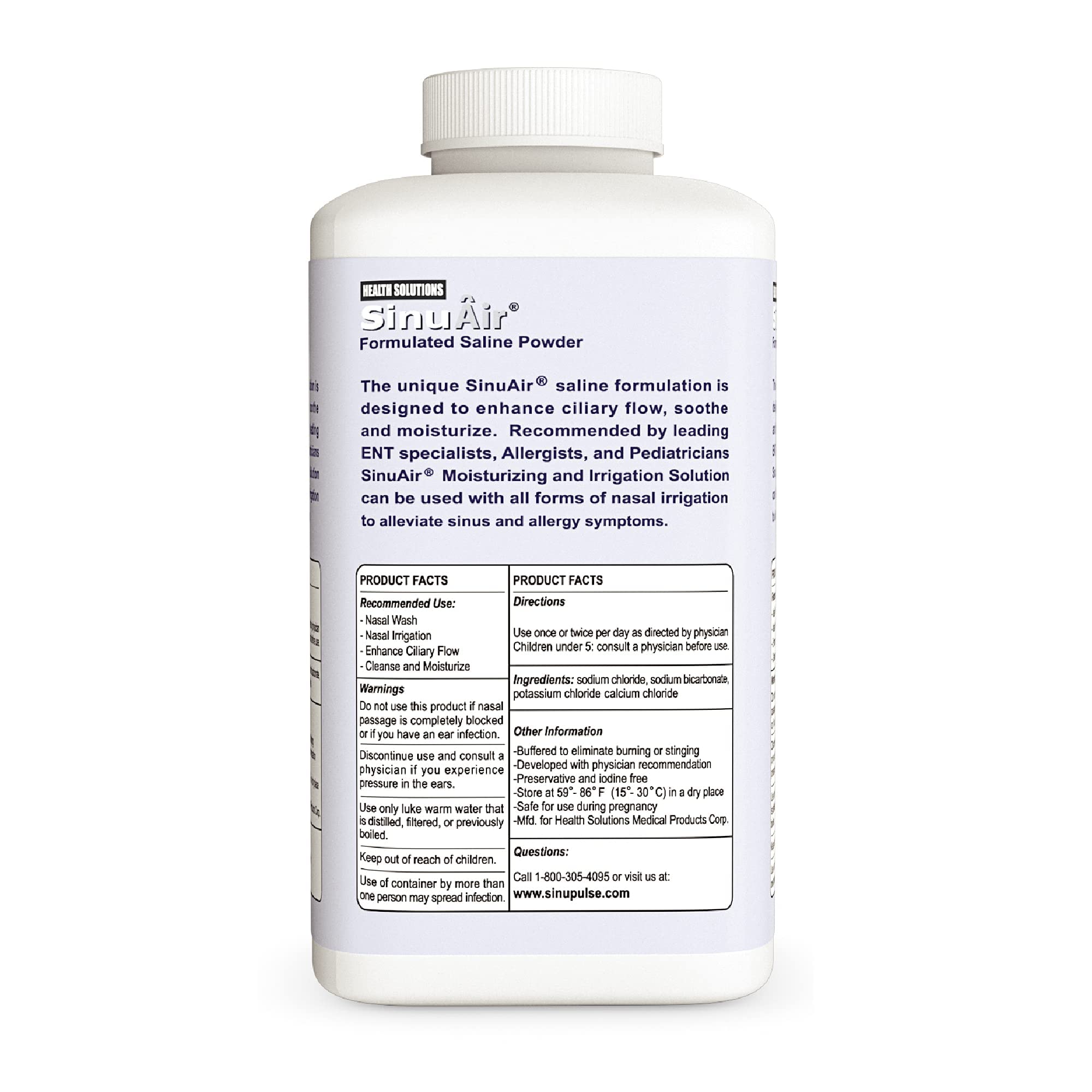 SINU PULSE ELITE aide au drainage des sinus lors du rinage
