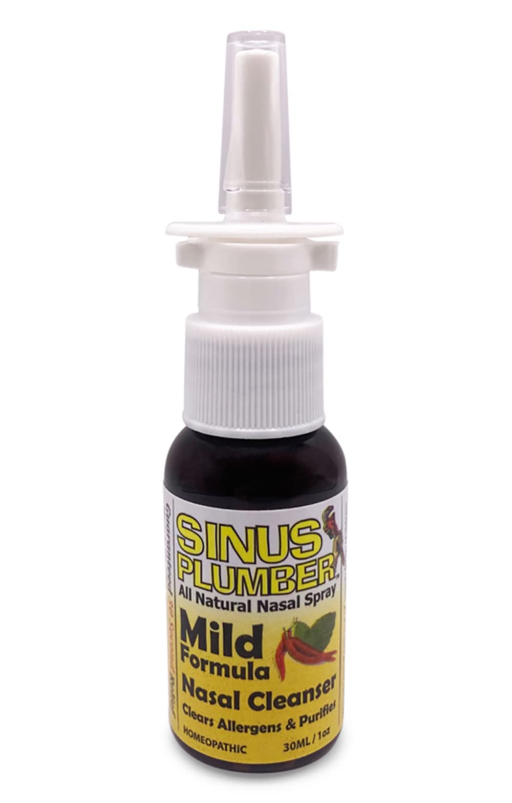 Sinus Plumber Allergy nasal spray, emballage : accessoire sûr pour une utilisation domestique.