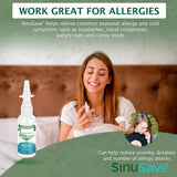 Sinusave: huiles essentielles intégrées dans la formule naturelle pour une approche naturelle.