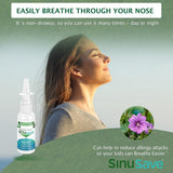 Sinusave: utilisation quotidienne favorisant des voies nasales plus dégagées.