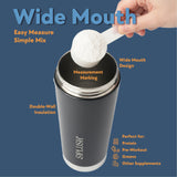 SIPLUSH Paradis Shaker: bouche large pour nettoyage facile et remplissage rapide.