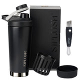 SIPLUSH Paradis Shaker: bouteille 24 oz en inox pour hydratation élégante au quotidien.