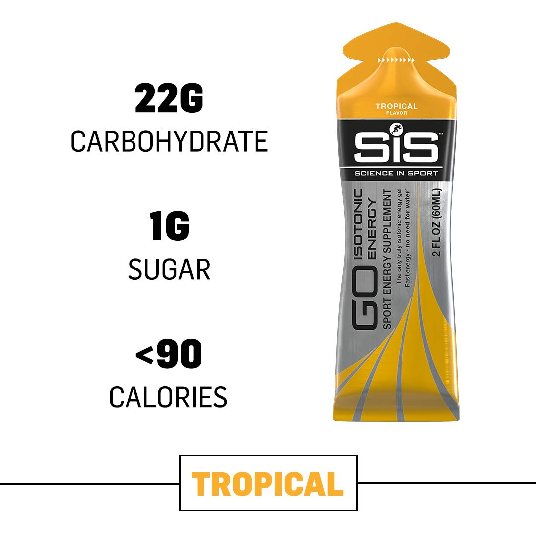SIS Gel GO Isotonique flacon 60ml prêt pour course ou entraînement.