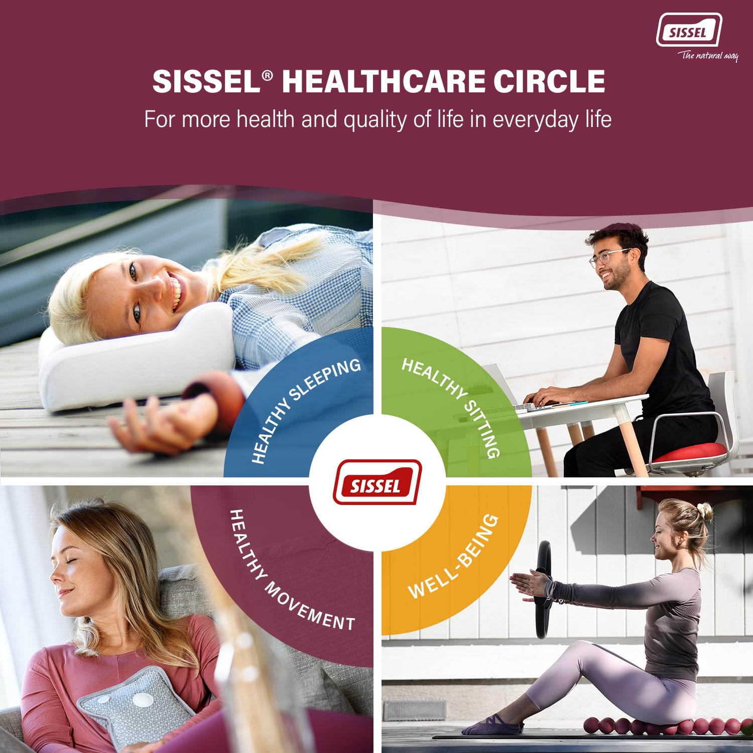 SISSEL Linum Anatomic – couleur bleu pour intérieur apaisant