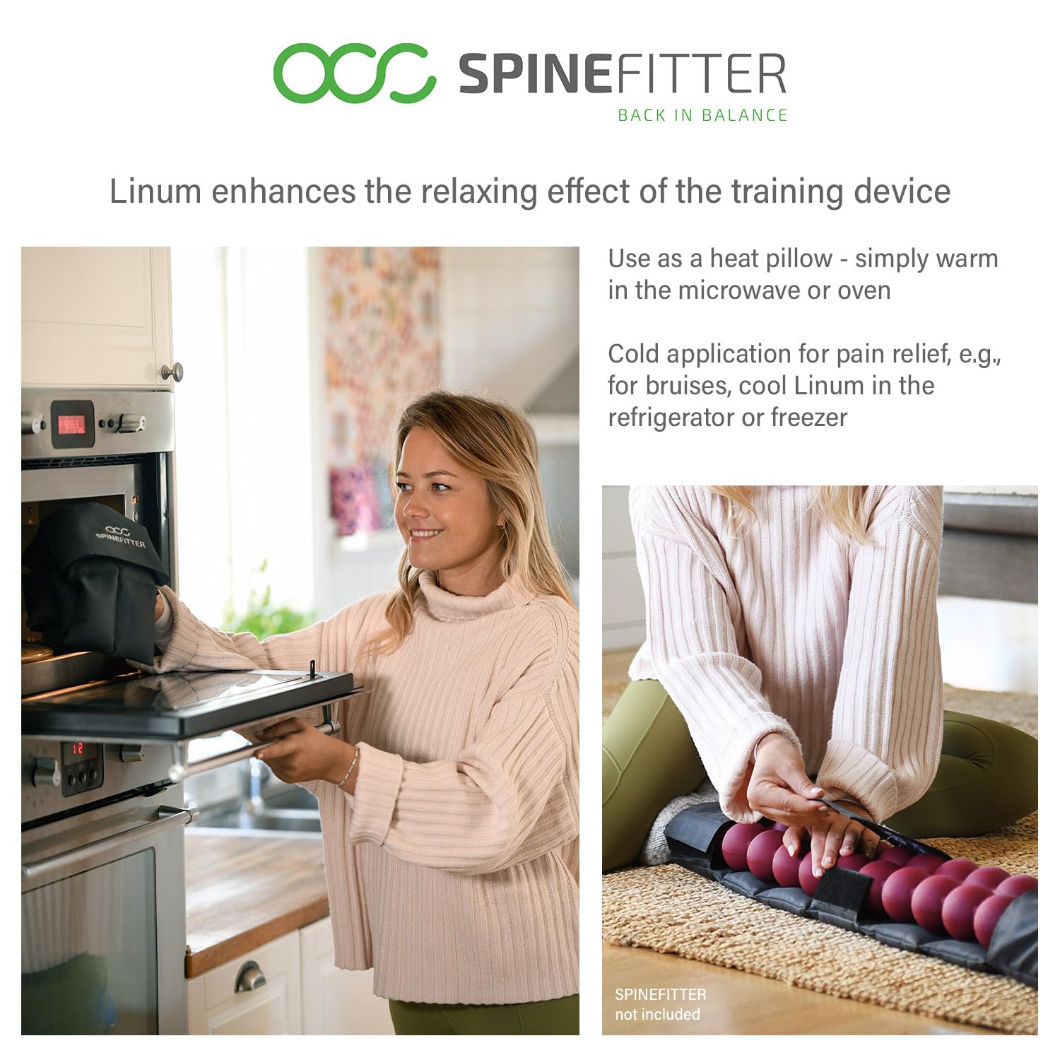 SISSEL Spinefitter Linum – utilisation-froid procure un froid apaisant sur les muscles.