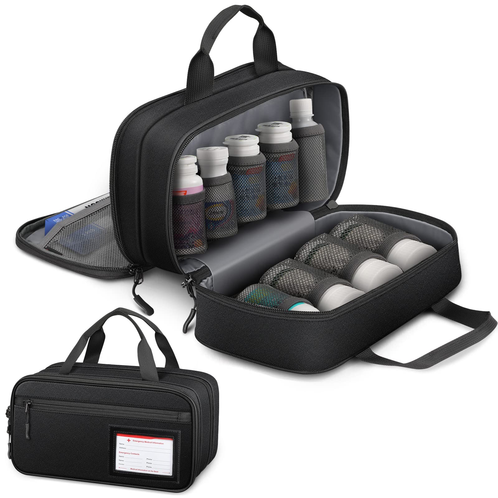 SITHON Organisateur bouteille-pilules pour voyages, organisation fiable.