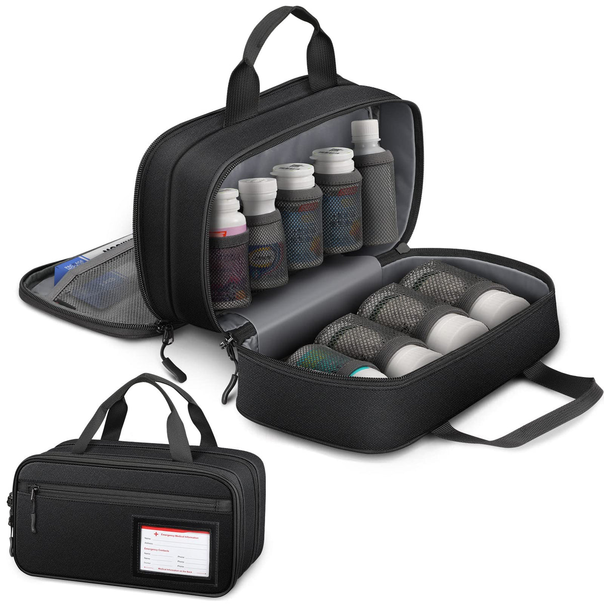 SITHON Organisateur bouteille-pilules pour voyages, organisation fiable.