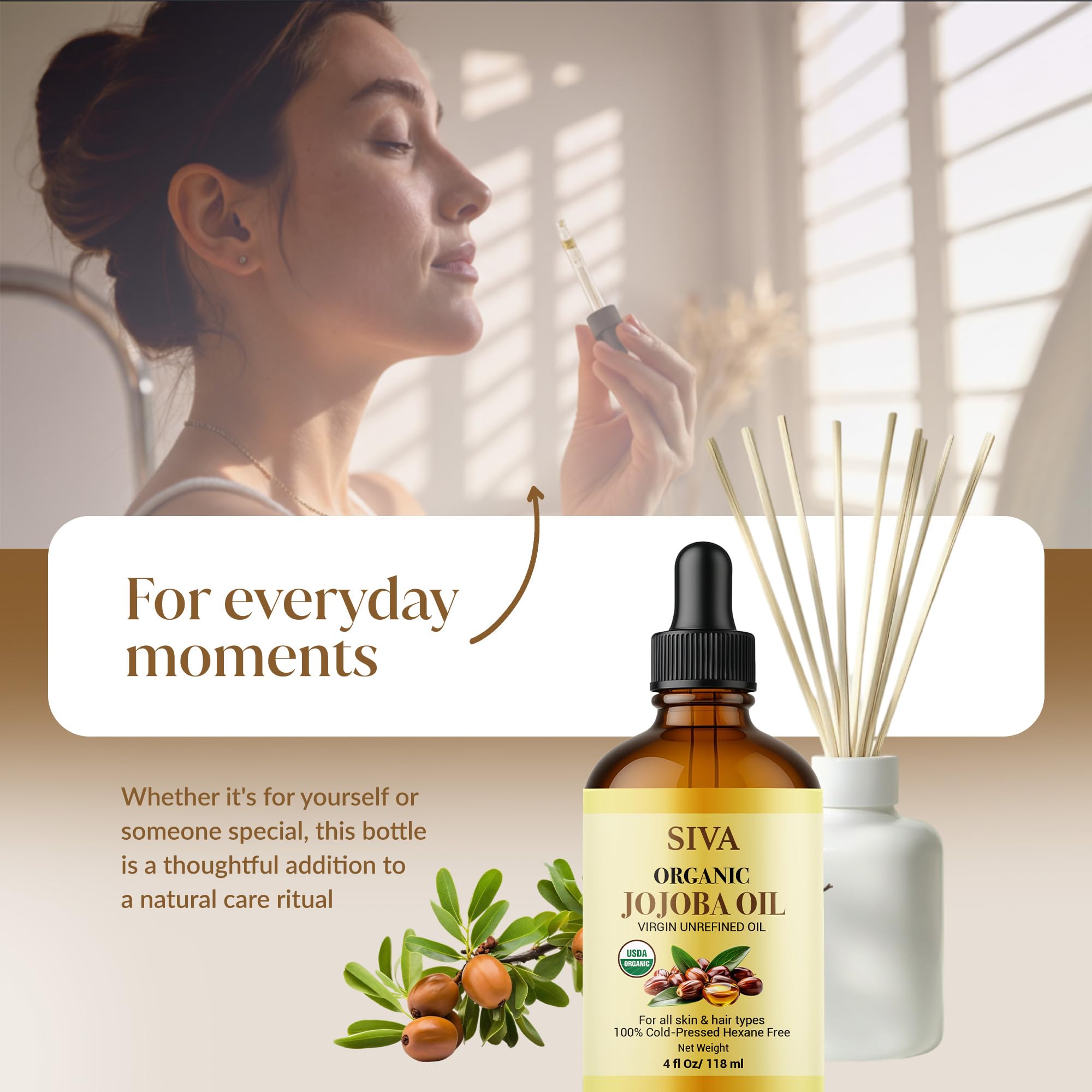 SIVA jojoba huile pour ongles: hydratation des cuticules