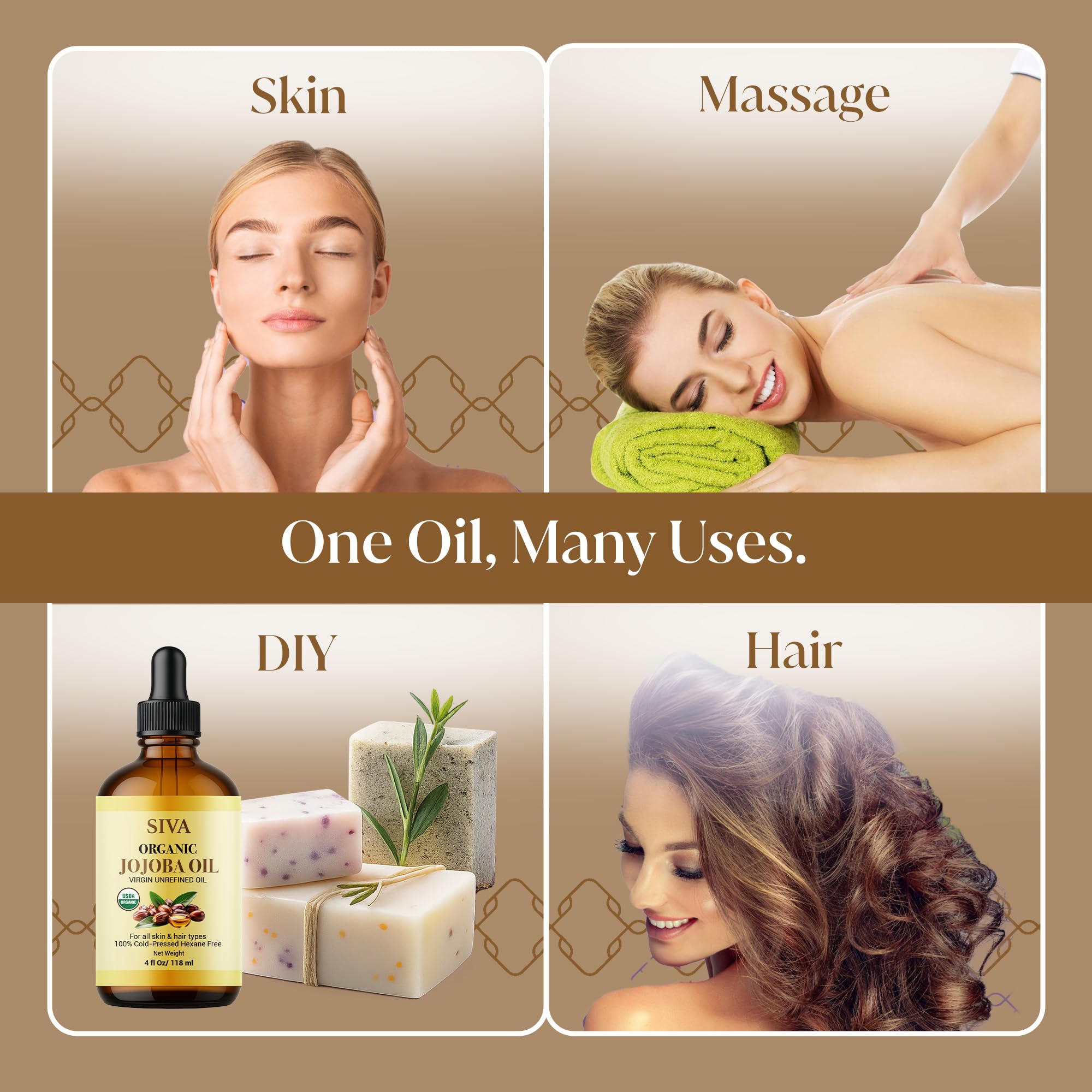 SIVA jojoba huile masque cheveux à laisser poser