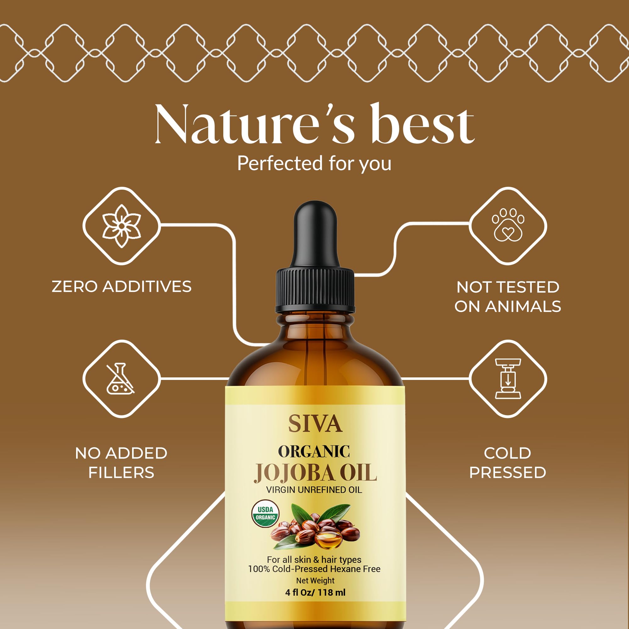 SIVA jojoba huile visage: soin quotidien hydratant et léger