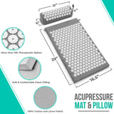 Tapis d'acupression Sivan offrant un soutien complet du dos.