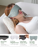 Sivio masque yeux-double-face, confort été et hiver avec face fraîche et peluche.
