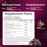 Gélules Sizyok Resveratrol et Piceid sur planche, énergie durable et circulation améliorée
