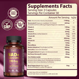 Sizyok NAD1100mg résveratrol600mg liposomale — association antioxydante potentielle.