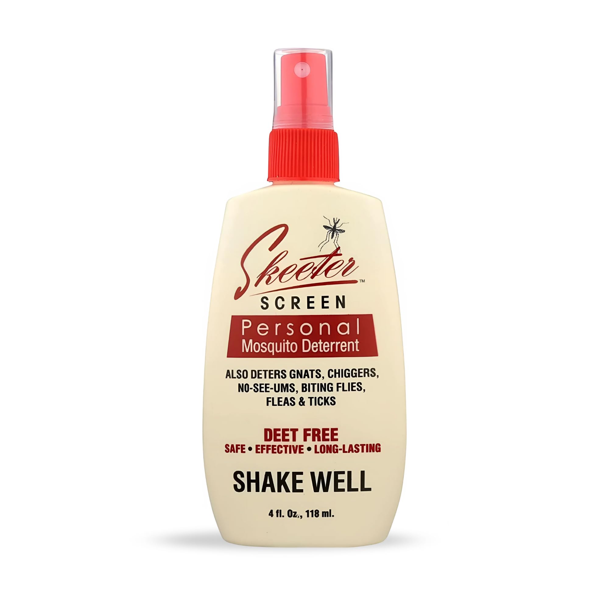 Skeeter Screen: bouteille-pompe-4oz format pratique pour sorties familiales