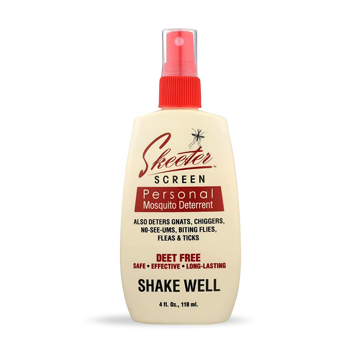 Skeeter Screen: bouteille-pompe-4oz format pratique pour sorties familiales