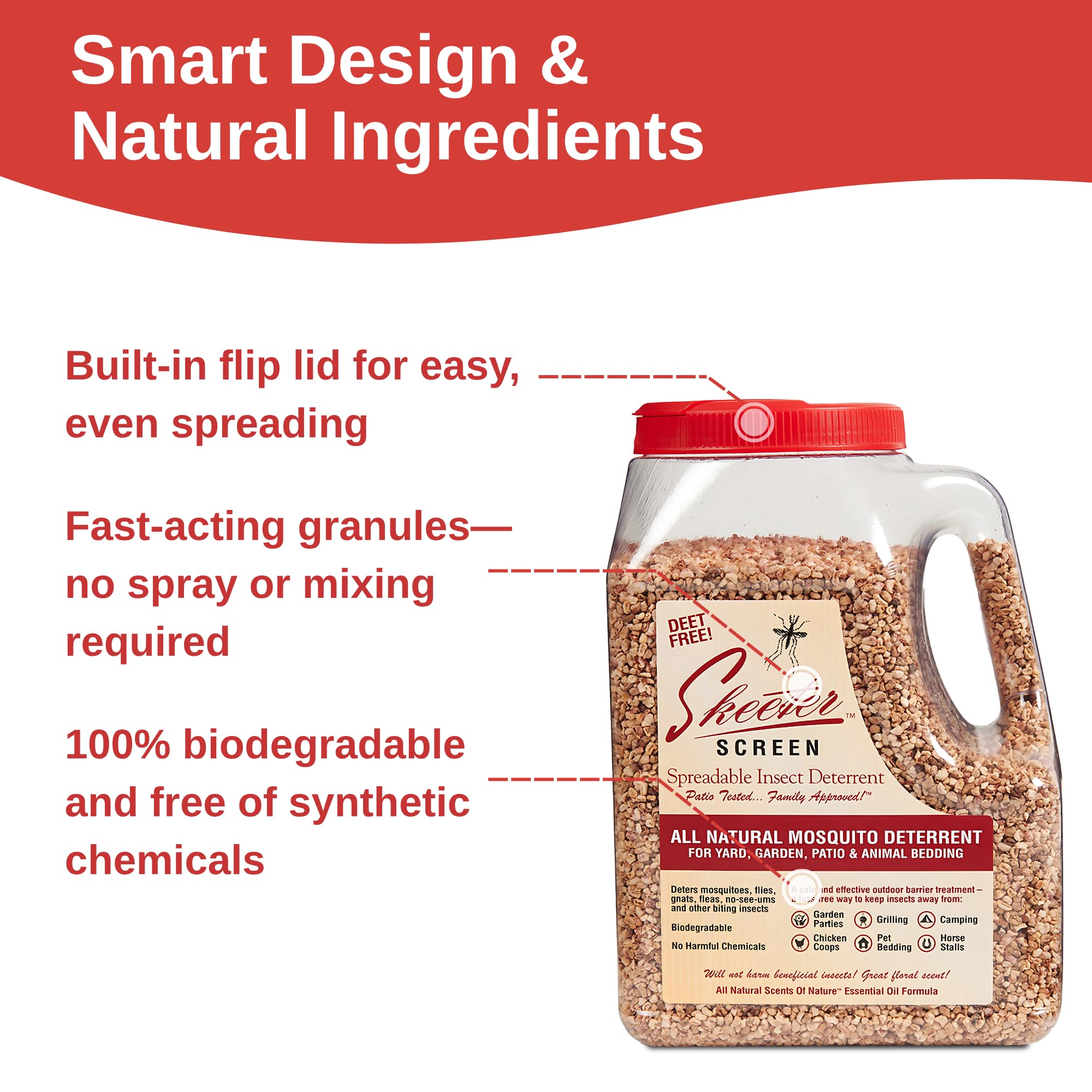 Formule huiles essentielles Skeeter Screen sans DEET.