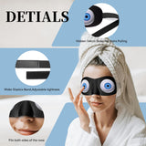 Masque yeux SkiBeaut anti-lumière, confort respirant idéal pour sieste et voyage.
