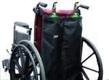 Skil-Care: support pour bouteilles d'oxygène à double réservoir, mobilité facilitée.