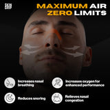 Skin Grip Strips application sur le nez: adhérence sûre pour sommeil et effort.