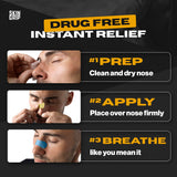 Skin Grip Strips design respirant: mouvement naturel du visage.