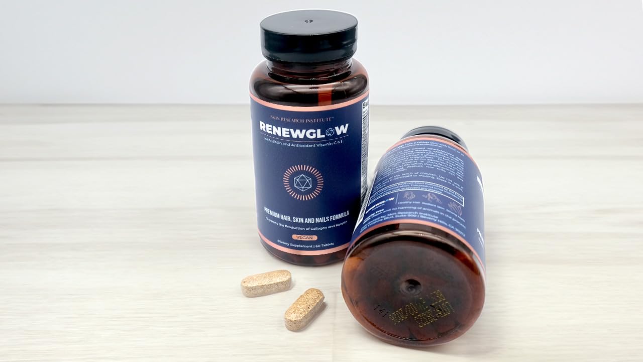 Renewglow – composition vitamine C et MSM pour peau saine et ongles solides