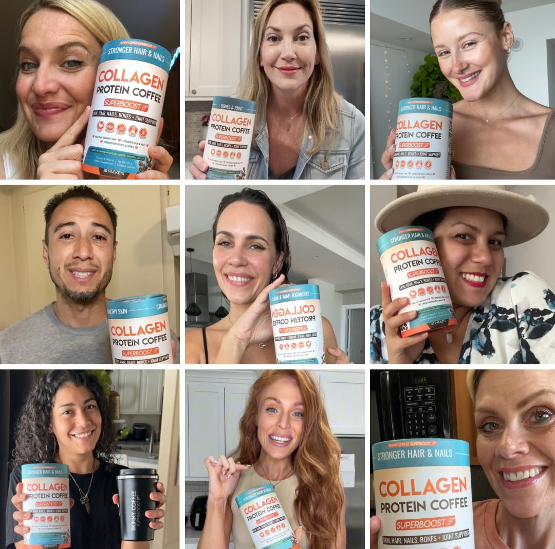 Skinny Coffee SuperBoost – peau, cheveux et ongles renforcés par le collagene hydrolyse.