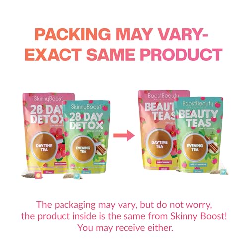 Kit detox SkinnyBoost : emballage et duo jour et soir présenté.