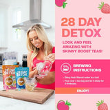 SkinnyBoost thé vert et oolong avec garcinia et zeste d'orange pour soutenir le rituel quotidien.