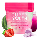 Emballage SkinnyFit Super Youth Collagen – aperçu clair des ingrédients et usages potentiels.