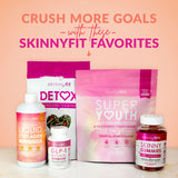 Formule sans sucre ni gluten, SkinnyFit Super Youth Collagène adaptée à différents régimes.