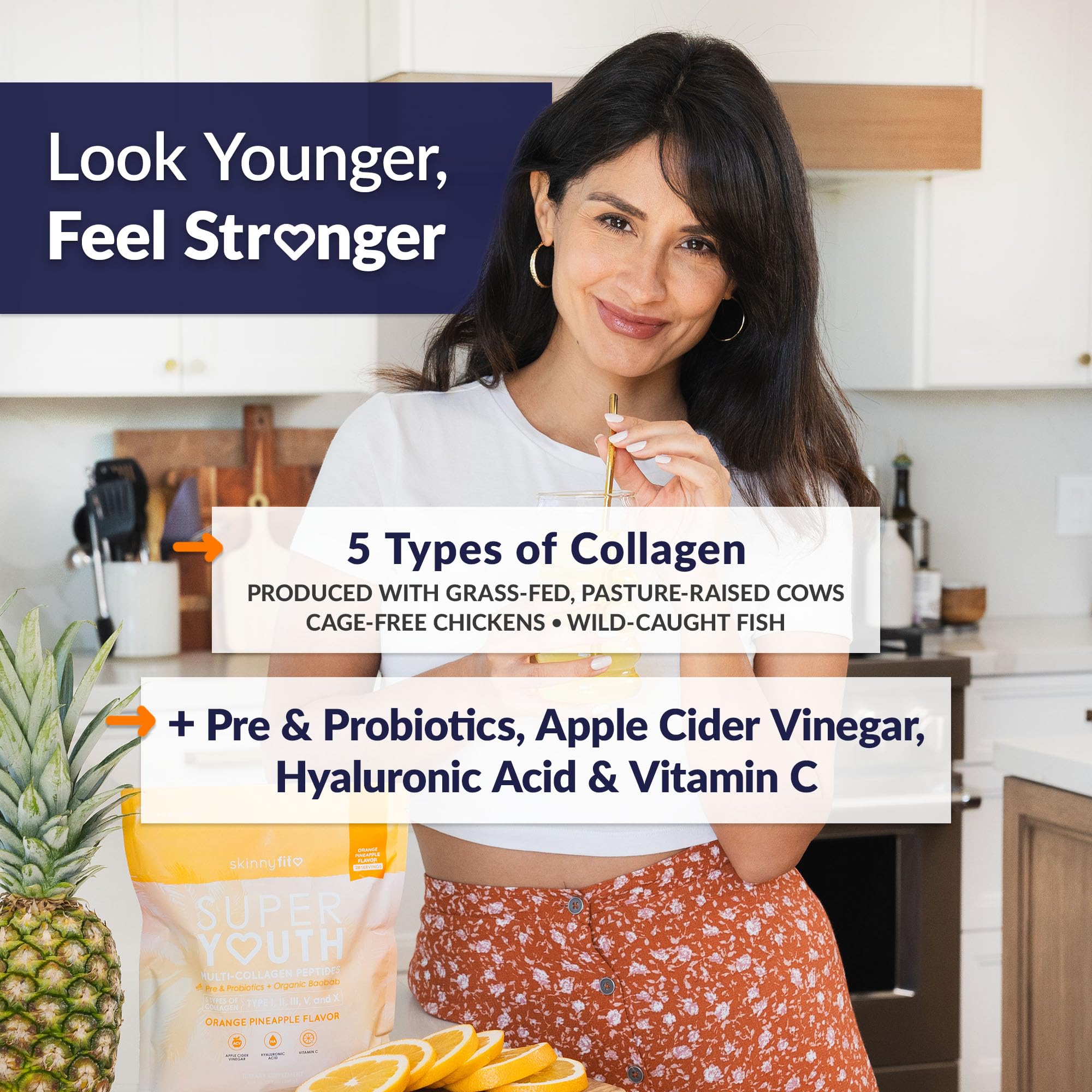 SkinnyFit Super Youth: poudre dans le shaker pour une utilisation quotidienne rapide.