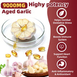 Gélules ail vieilli 9000mg Skiseoy, absorption stable et pratique.