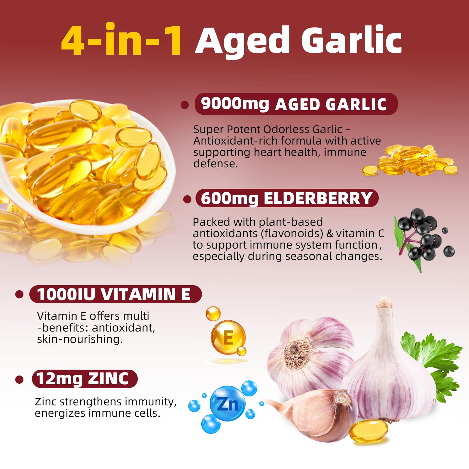 Gélules Skiseoy avec sureau et vitamine E, soutien immunitaire potentiel.
