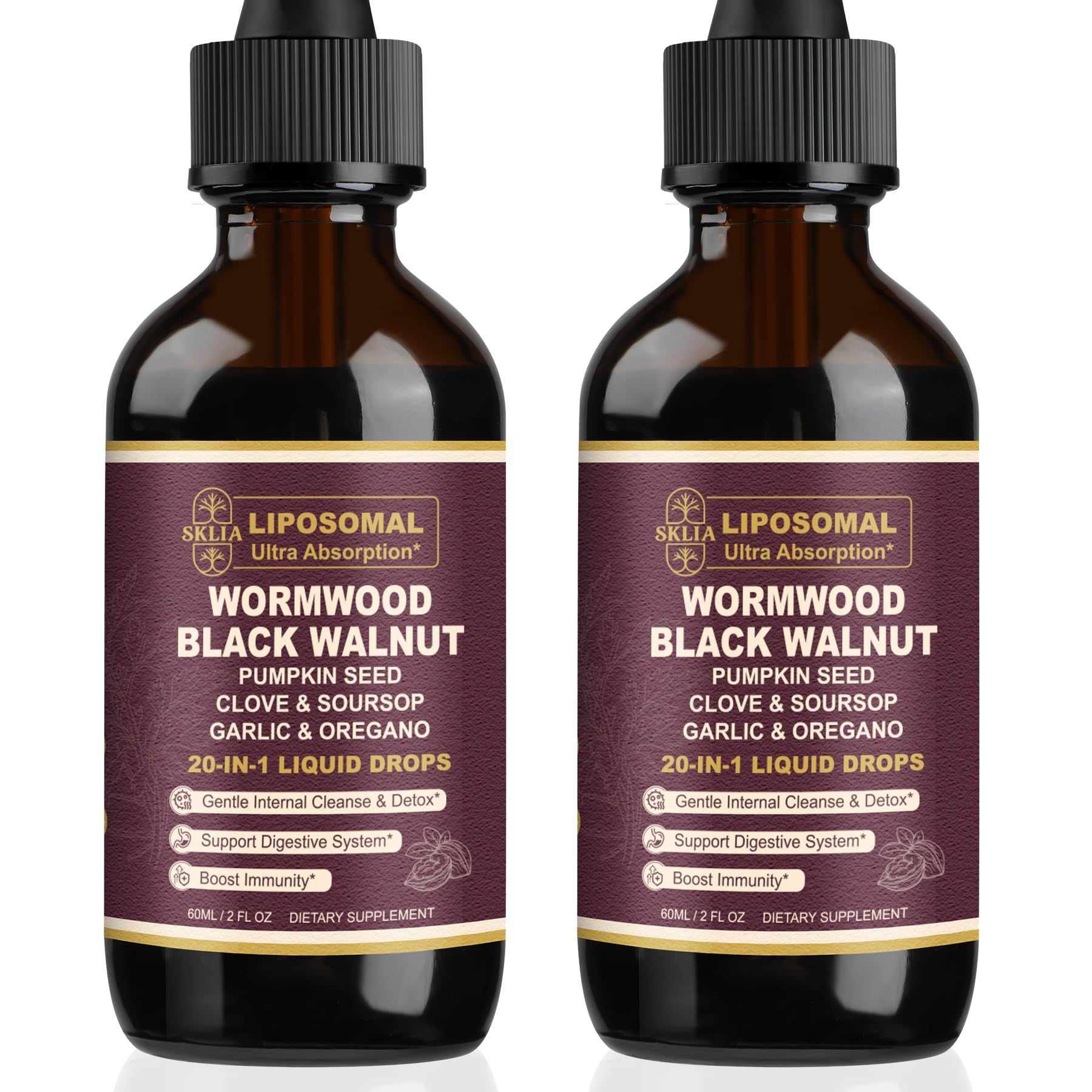 SKLIA gouttes liposomales absinthe: absorption optimisée pour le soutien digestif