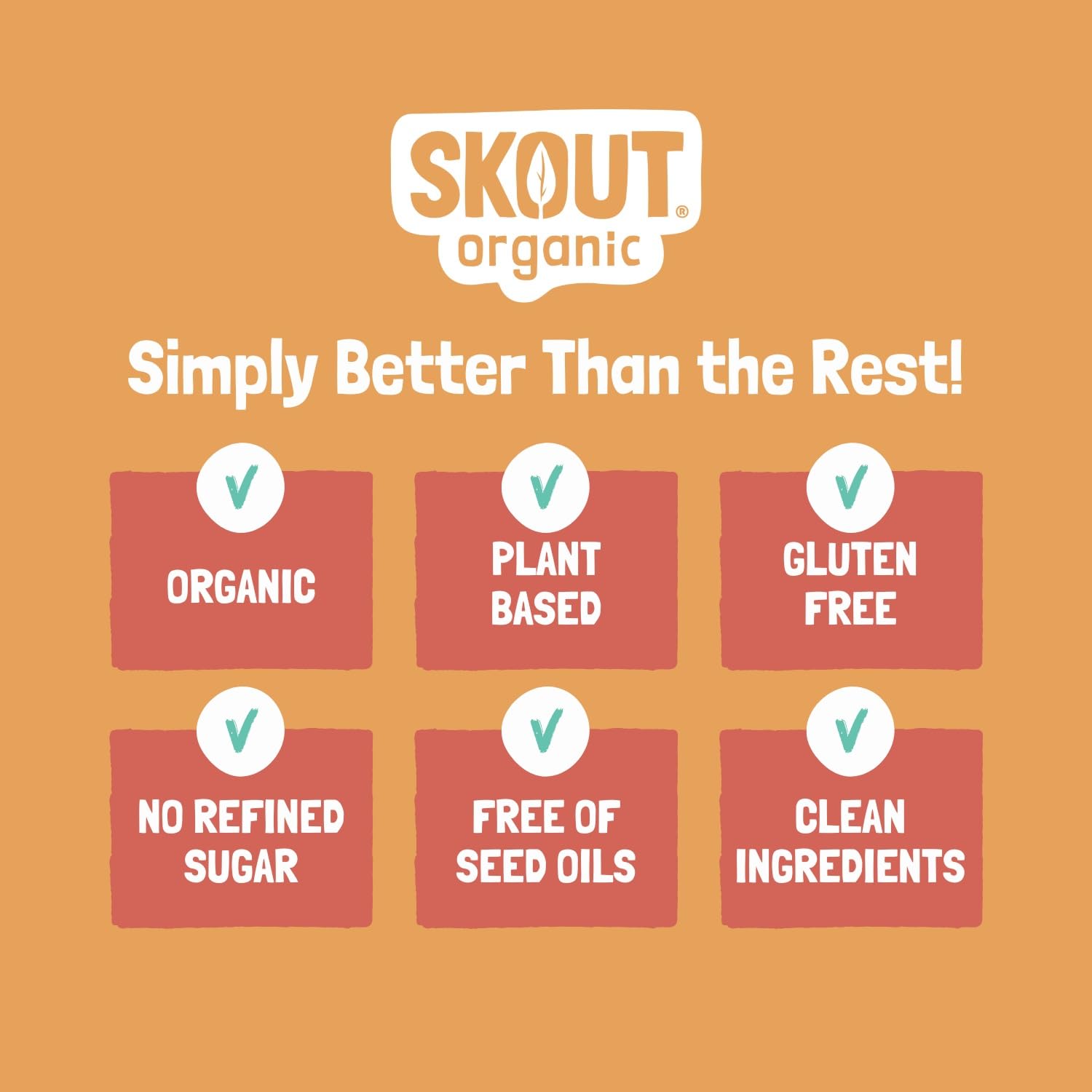 Certifications biologiques et vegan illustrant l'engagement Skout.