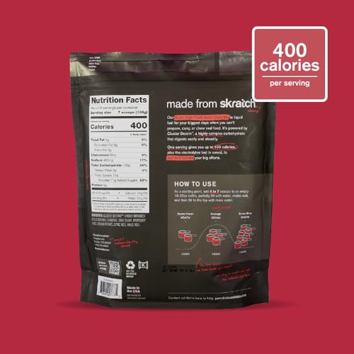 Cuillère-dose Skratch Labs pour doser facilement la poudre framboise
