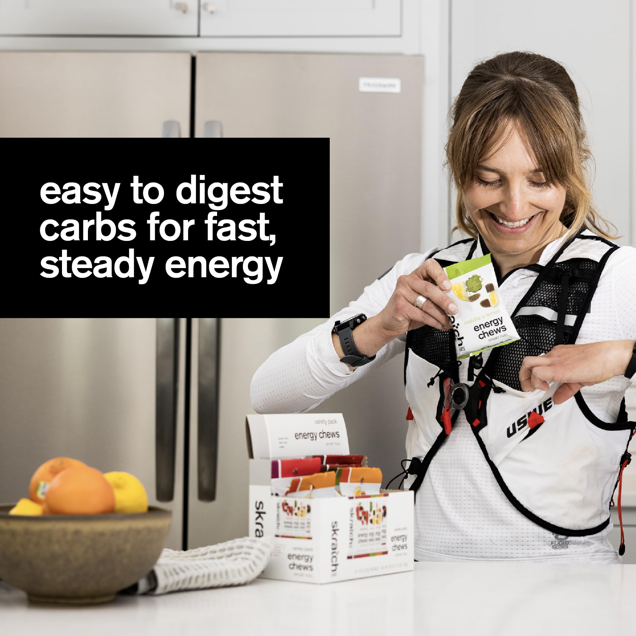 Gommes énergie Skratch Labs ingrédients réels, nutrition honnête.