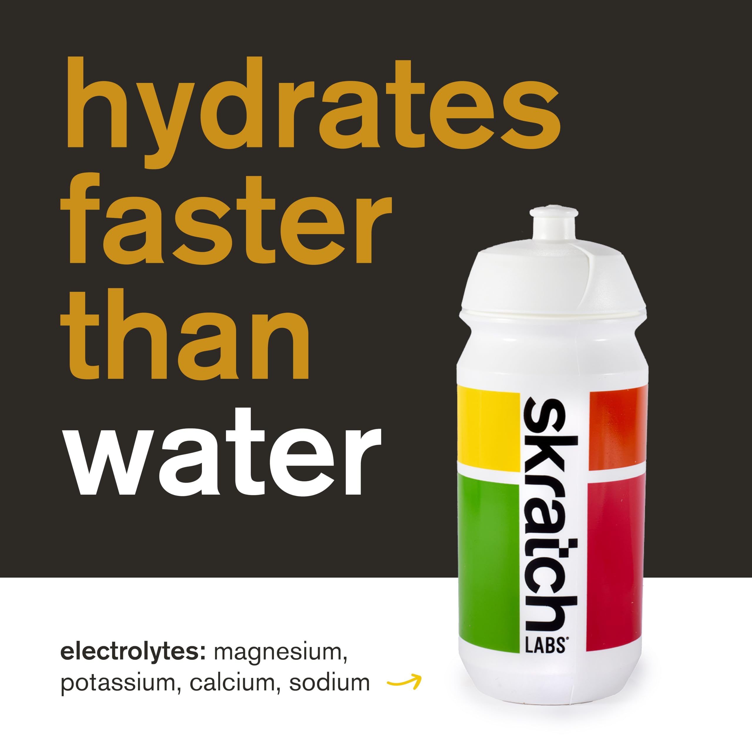 Skratch Labs Hydration Ananas verre-glace montrant une boisson prête