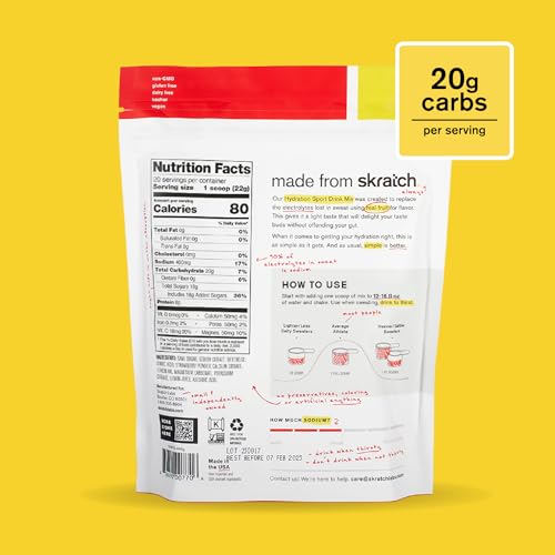 Doseur Skratch Labs Hydration montrant une portion idéale pour l'hydratation